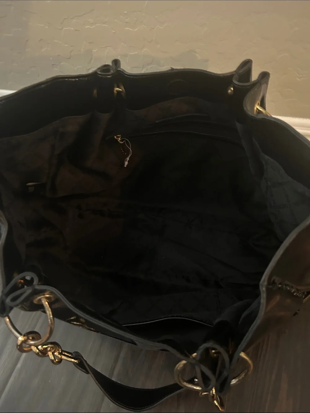 BCBG Glossy Leather Hobo Bag